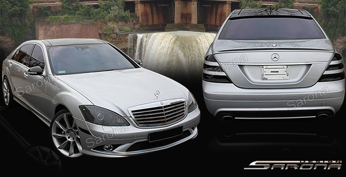 Custom Mercedes S Class  Sedan Body Kit (2007 - 2013) - $1765.00 (Manufacturer Sarona, Part #MB-057-KT)